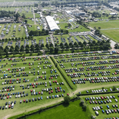 On the showground